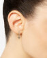 ფოტო #2 პროდუქტის 2-Pc. Set Citrine (1/4 ct. t.w.) & Lab-grown White Sapphire (1/2 ct. t.w.) Hoop & Dangle Star Earrings in 14k Gold-Plated Sterling Silver