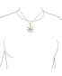 ფოტო #2 პროდუქტის Fashion Cubic Zirconia Christmas CZ Holiday Party Snowflake Pendant Necklace For Women For Teen 14K Gold Plated Brass