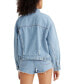 ფოტო #2 პროდუქტის Women's 90s Cotton Trucker Jacket