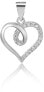 Silver heart pendant AGH95