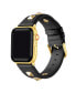 Фото #2 товара Ремешок для часов POSH TECH Rebel черный из натуральной кожи с заклепками для Apple Watch, 38мм-40мм
