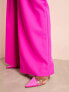 Фото #5 товара ASOS LUXE tailored wide leg trousers in hot pink