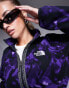 The North Face Seven Summits Fleeski heavyweight quarter zip fleece in purple mountain print