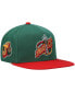 ფოტო #1 პროდუქტის Men's Green, Red Seattle SuperSonics Hardwood Classics Snapback Hat