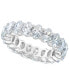 Фото #1 товара Diamond (6 ct. t.w.) Oval Eternity Band in 14K White Gold