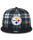 Фото #4 товара Men's Black Pittsburgh Steelers 2024 Sideline Statement 9FIFTY Snapback Hat