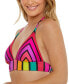 Фото #6 товара Women's Solar Floral Reversible Halter Bikini Top