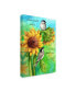 Фото #2 товара Melinda Hipsher 'Sunflower And Chickadee' Canvas Art - 16" x 24"