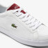 Фото #12 товара Lacoste Powercourt 223 1 SMA Mens White Leather Lifestyle Sneakers Shoes