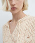 ფოტო #4 პროდუქტის Women's Flared-Sleeve Crochet Dress