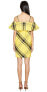 Sportmax 243239 Womens Navata Cotton Ruffle Sleeves Dress Bright Yellow Size 2