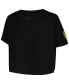 ფოტო #2 პროდუქტის Women's Black Cleveland Cavaliers Holiday Glam Boxy T-shirt