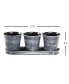 Gardener Select Round Planter w/ Tray Set Black 12.5" x 4" x 4.5"