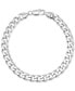 ფოტო #1 პროდუქტის Men's Curb Chain Bracelet in Sterling Silver