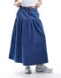 Фото #8 товара Nobody's Child Bamber full denim skirt in blue