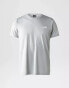 The North Face Reaxion red box short sleeve t-shirt in grey heather