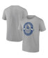 Фото #1 товара Men's Gray Los Angeles Dodgers Iconic Glory Bound T-shirt