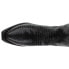 Фото #6 товара Ferrini Teju Lizard Embroidered Snip Toe Cowboy Womens Black Dress Boots 81161-