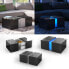 LED-Couchtisch Dandy Schwarz Hochglanz