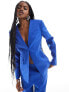 Extro & Vert tailored buttoned blazer in cobalt co-ord DE 34 - фото #1