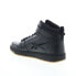 Reebok Resonator Mid Strap Mens Black Leather Lifestyle Sneakers Shoes