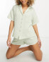 Фото #8 товара Lindex Exclusive short sleeve pyjama set in light green