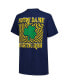 ფოტო #3 პროდუქტის Women's Navy Notre Dame Fighting Irish Comfort Colors Checkered Mascot T-Shirt