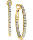 ფოტო #1 პროდუქტის Diamond In & Out Hoop Earrings (1 ct. t.w.) in 14k Gold