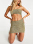 Фото #1 товара New Girl Order knit cut out bandeau festival summer dress in yellow