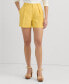 ფოტო #1 პროდუქტის Women's Pleated High-Rise Shorts