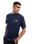 ONLY & SONS relaxed fit t-shirt with temple print in navy