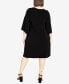 Plus Size Gianna Relaxed Fit Knee Length Dress