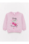 Фото #1 товара Bisiklet Yaka Baskılı Kız Bebek Sweatshirt