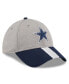 Фото #4 товара Men's Heather Silver Dallas Cowboys Stripe 39THIRTY Flex Hat