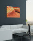 Painted Rock Frameless Free Floating Tempered Glass Panel Graphic Abstract Wall Art, 32" x 48" x 0.2"