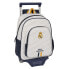 Фото #1 товара Школьный рюкзак с колесиками Real Madrid C.F. Белый 28 x 34 x 10 cm