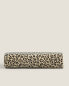 Leopard velour beach towel