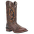 Laredo Lockhart Studded Embroidered Square Toe Cowboy Womens Brown Casual Boots 10 - фото #2