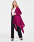 Women's Waterfall Cardigan, Created for Macy's rhodolite, S - фото #1