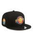 ფოტო #1 პროდუქტის Men's Black Houston Rockets Neon Pop 9FIFTY Snapback Hat