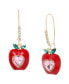 Фото #1 товара Faux Stone Apple Dangle Earrings