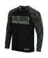 Men's Black, Camo West Virginia Mountaineers OHT Military-Inspired Appreciation Big and Tall Raglan Long Sleeve T-shirt
