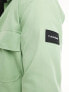 Calvin Klein cotton nylon overshirt in green