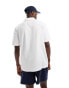 ASOS DESIGN relaxed polo shirt with front pocket in white Белый, XS - Chest 36 - фото #3