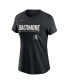 ფოტო #2 პროდუქტის Women's Black Baltimore Orioles City Connect Wordmark T-shirt