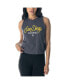 ფოტო #1 პროდუქტის Women's Charcoal San Diego Padres Side Knot Tank Top