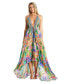 Фото #1 товара Пляжное платье женское с цветочным принтом La Moda Clothing Maxiifen Halterneck