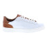 Фото #1 товара Bruno Magli Raffaele BM1RFLG0P Mens White Leather Lifestyle Sneakers Shoes 7.5