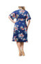 Фото #2 товара Plus Size Gia A-Line Midi Dress with Pockets