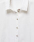 Фото #6 товара Women's Short Sleeve Linen-Blend Shirt